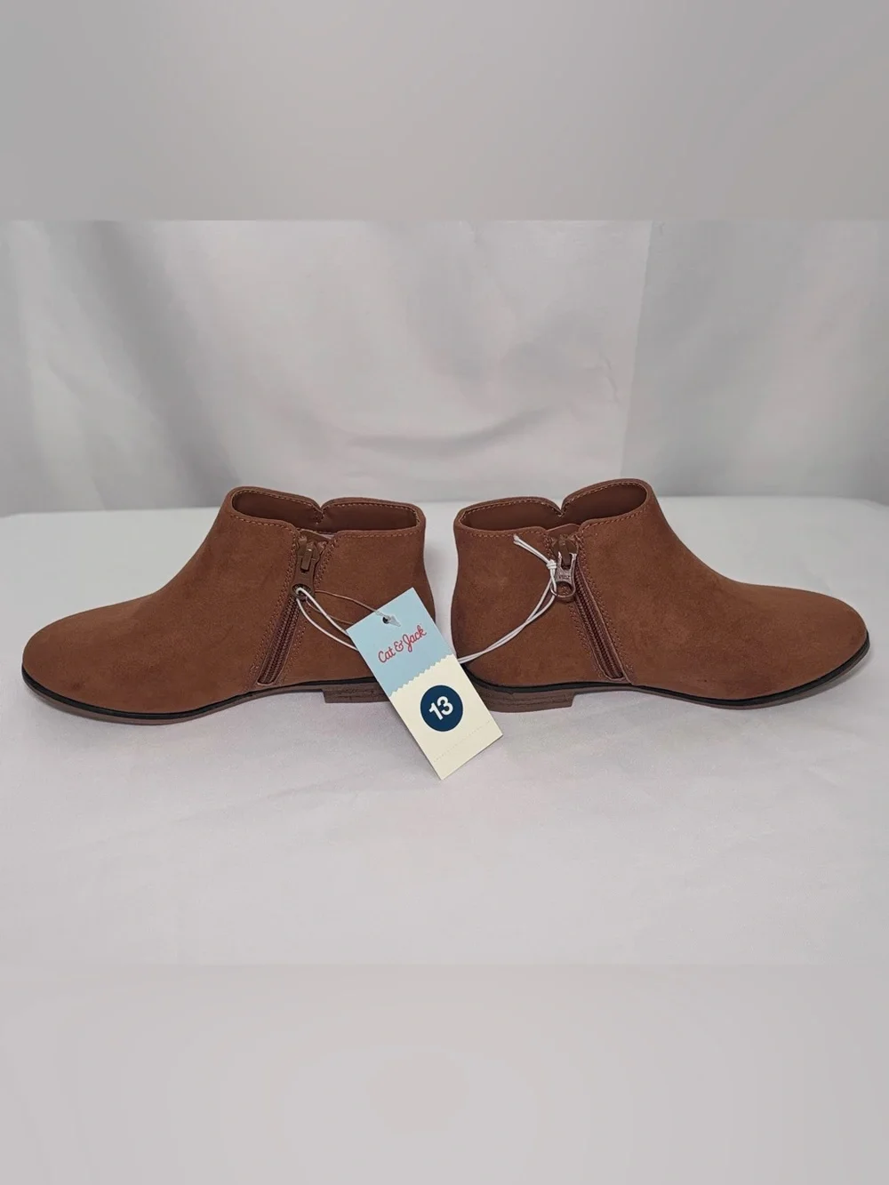 Cat & Jack Penelope Cognac Suede Ankle Boots